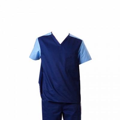 SKSN008 manufacture operating gowns pet hospital work clothes split suit hand washing clothes operating gowns garment factory front view